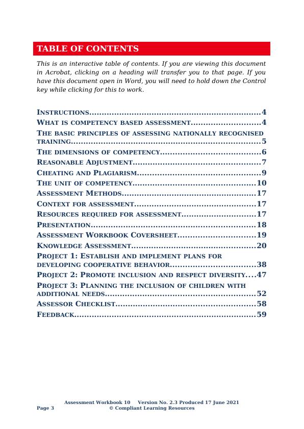 CHC50113 Assessment Workbook 10: Children’s behaviour and inclusion_3