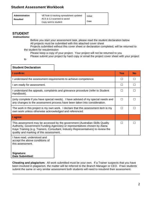 CHCCSM005 Develop, Facilitate and Review All Aspects of Case Management - Student Assessment Workbook_2