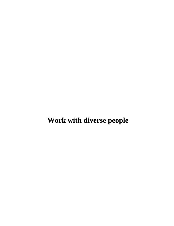 CHCDIV001 Work with diverse people - Culture, custom and equities in Australia_1