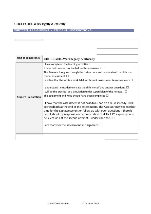 written assignment legal meaning