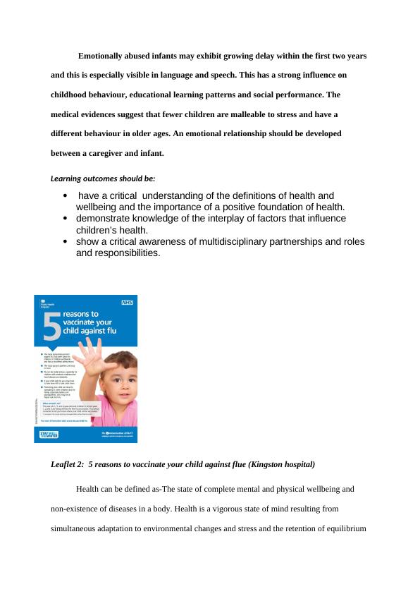 Critical Analysis of Children's Health and Wellbeing Leaflets_3