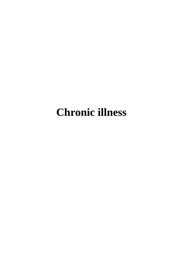 What Is A Chronic Illness Australia