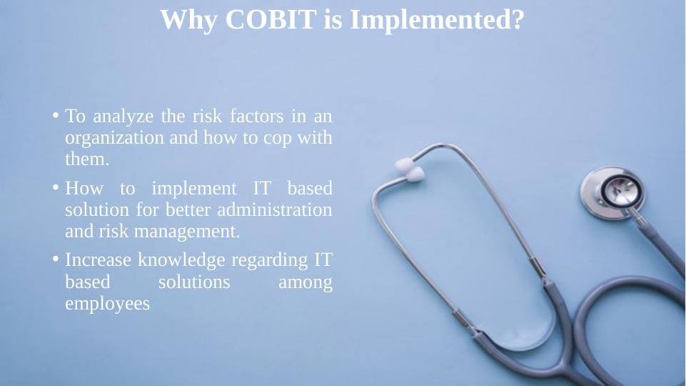 IT Risk Assessment at City Medical Partners using COBIT 4.1 Framework_3