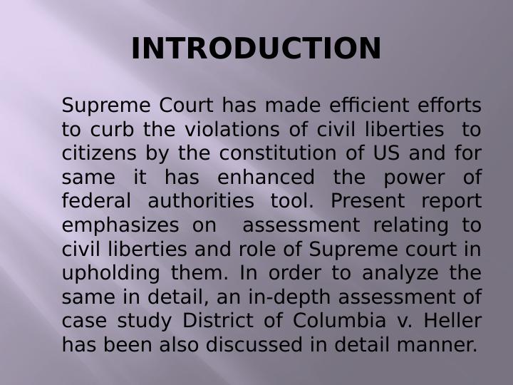 Civil Liberties and the Role of Supreme Court: A Case Study of District of Columbia v. Heller_3