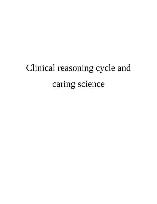 clinical reasoning cycle case study