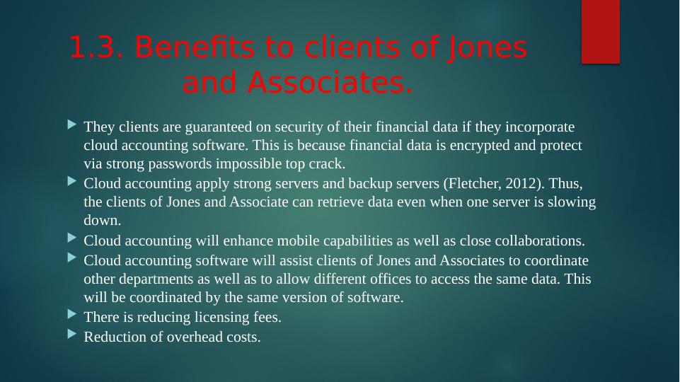 Benefits and Limitations of Cloud Accounting for Jones and Associates_4