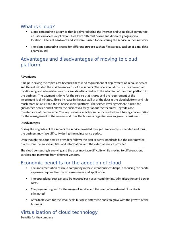 Cloud Computing: Definition, Advantages, Disadvantages, Economic Benefits, Virtualization, Hybrid Cloud Evaluation_1