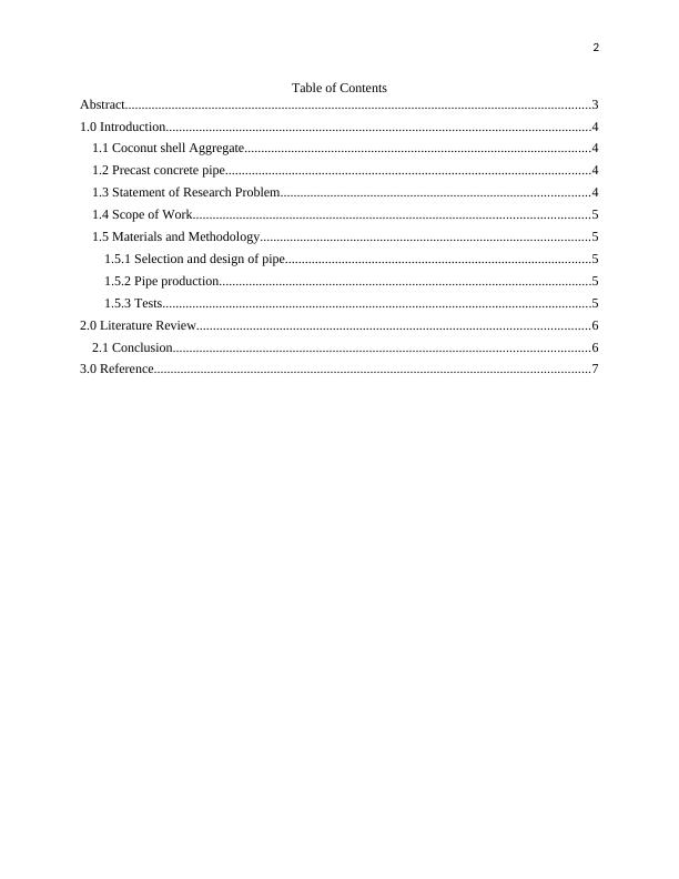 literature review of coconut shell concrete