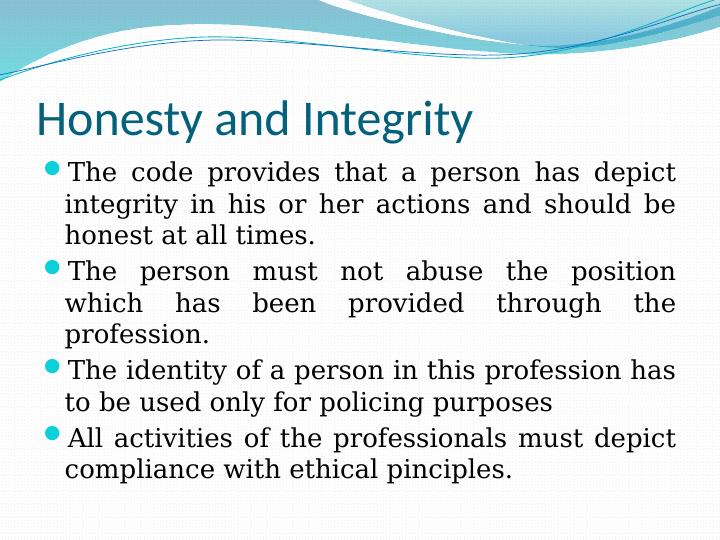 Code of Ethics: Explanation, Implementation and Challenges