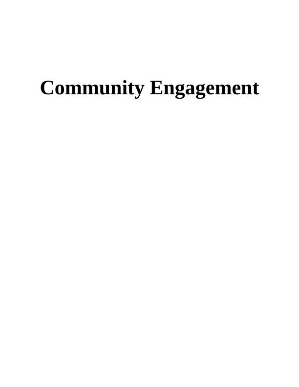 Community Engagement: Analysis, Stakeholder Participation, And ...