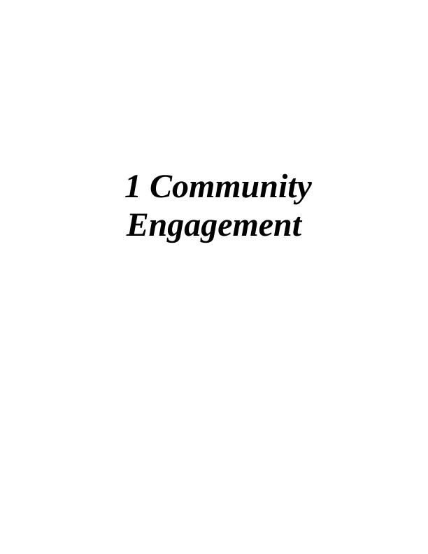 Community Engagement: Principles, Strategies And Benefits - Desklib