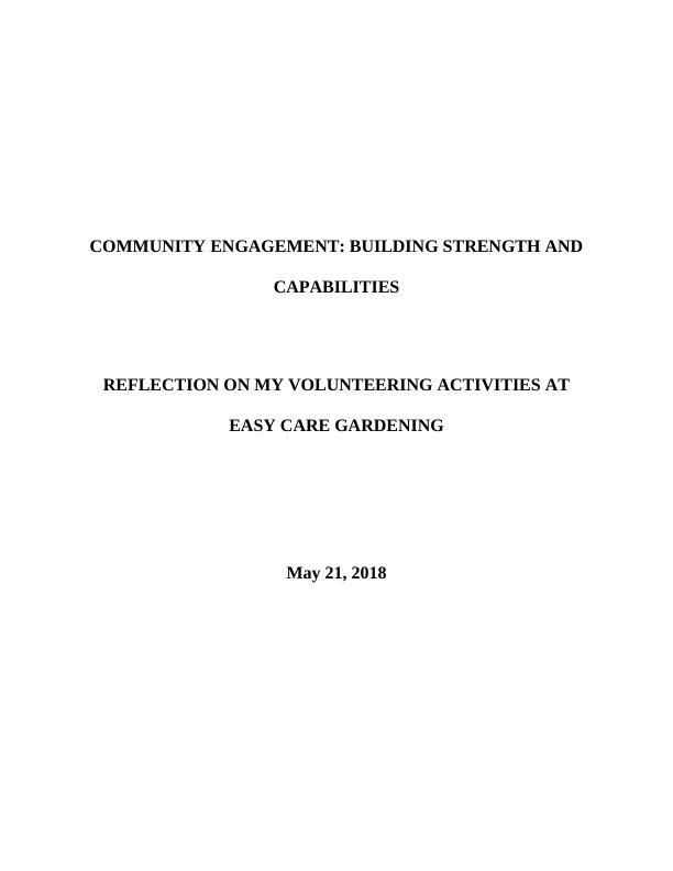 Community Engagement: Building Strength and Capabilities - Reflection on My Volunteering Activities at Easy Care Gardening_1