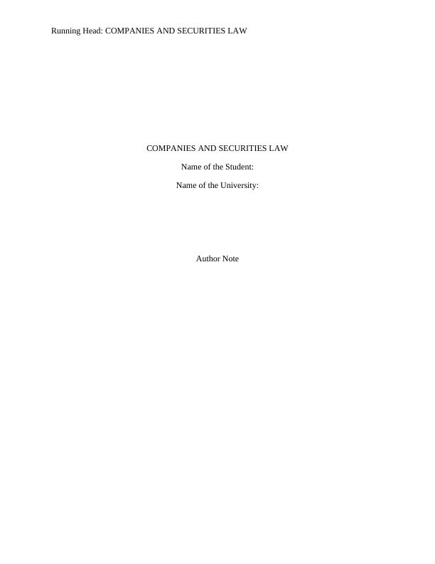 Exploring the Incorporation of Companies Act 2006 in Australia_1