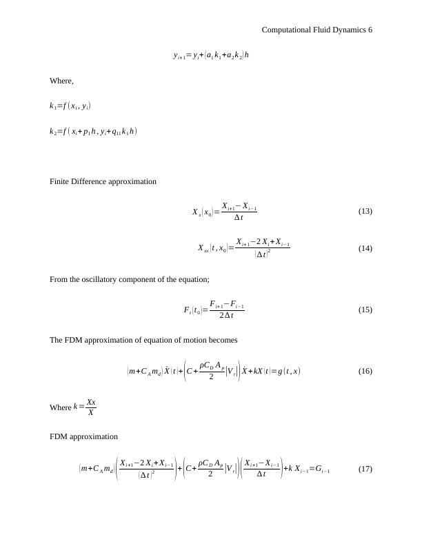 Computational Fluid Dynamics: Simple Initial Value Problem and Numerical Method for Predicting Vibration of Cylinder_6