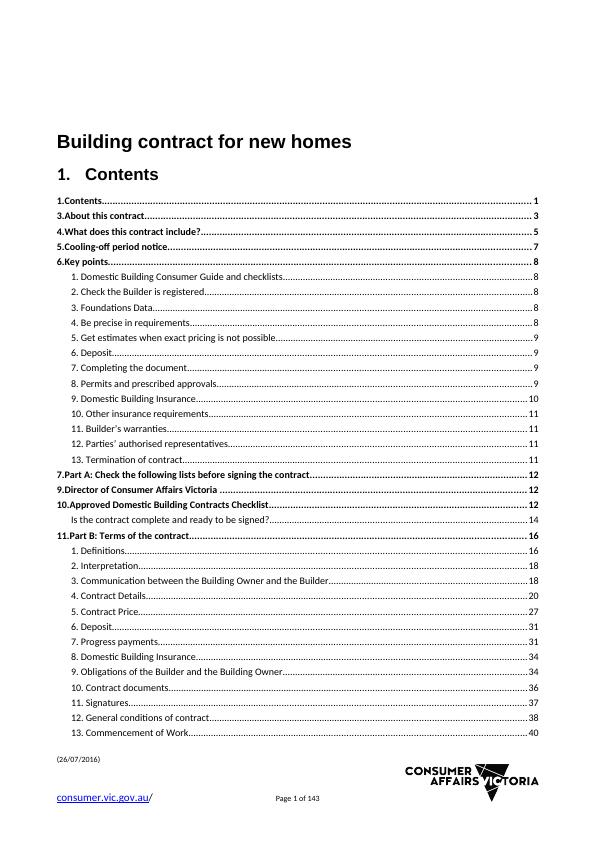 Construction Contract for New Homes - Consumer Affairs Victoria_1