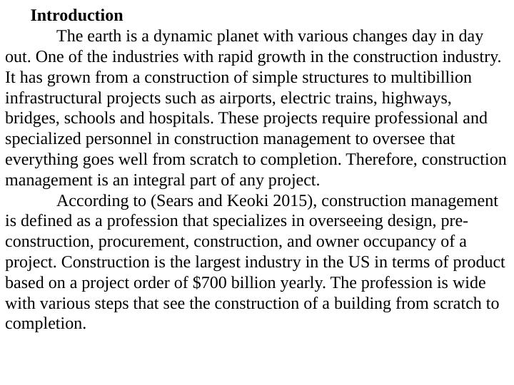 Construction Management: A Comprehensive Guide - Desklib