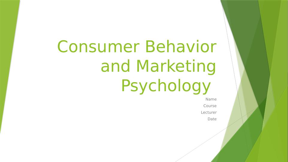 Consumer Behavior and Marketing Psychology for Fast Moving Consumer Goods: A Case Study of Milk_1