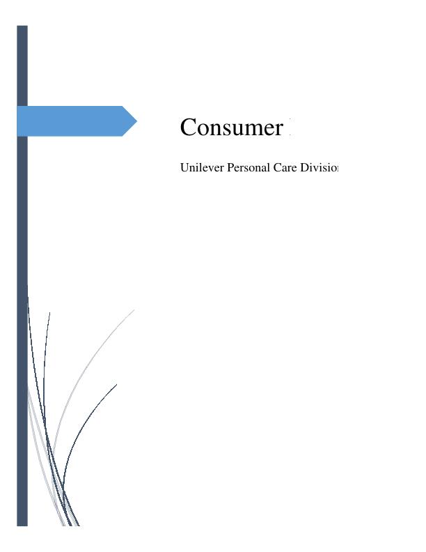 Consumer Behavior for Unilever Personal Care Division_1