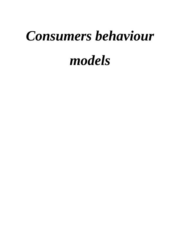 Consumer Behaviour Models: Economic Model and Factors Influencing ...