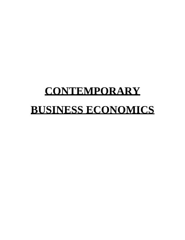 Contemporary Business Economics: Law of Demand and Supply with Reference to Tesco Plc_1