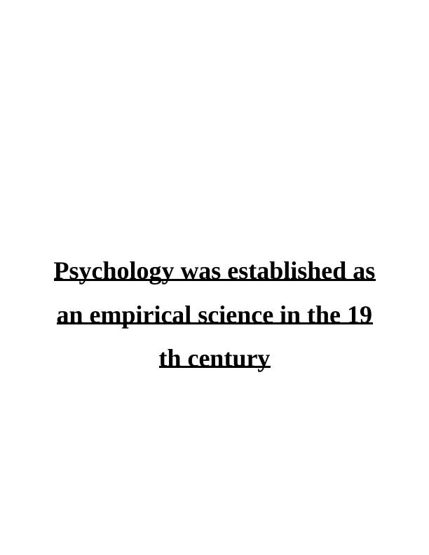 Contribution of Behaviourism to the Emergence of Modern Psychology as an Empirical Science_1