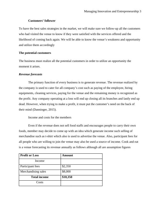 Managing Innovation and Entrepreneurship Cook and Eat Case Study
