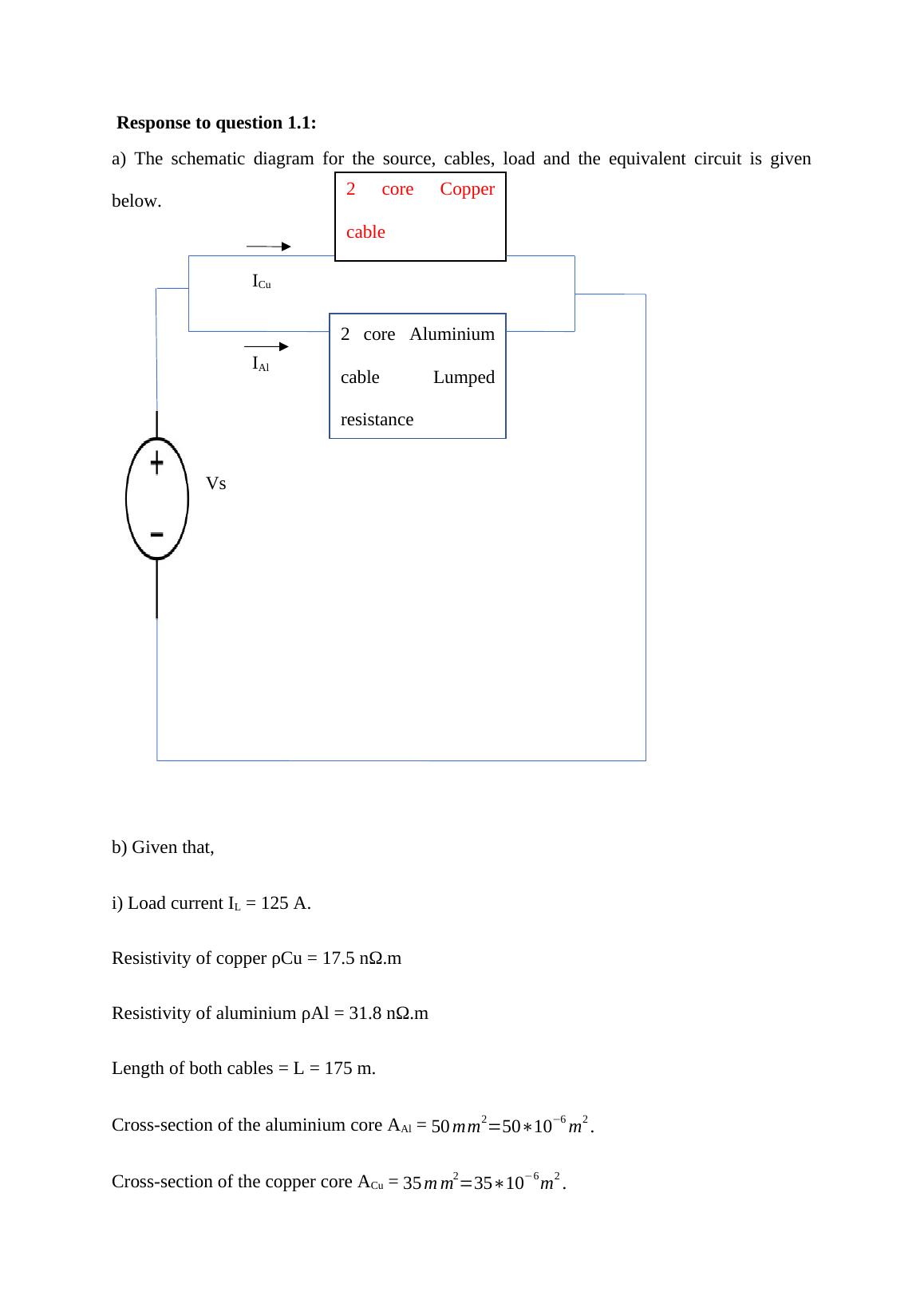 Calculation of Current, Resistance and Power Loss in Copper and ...