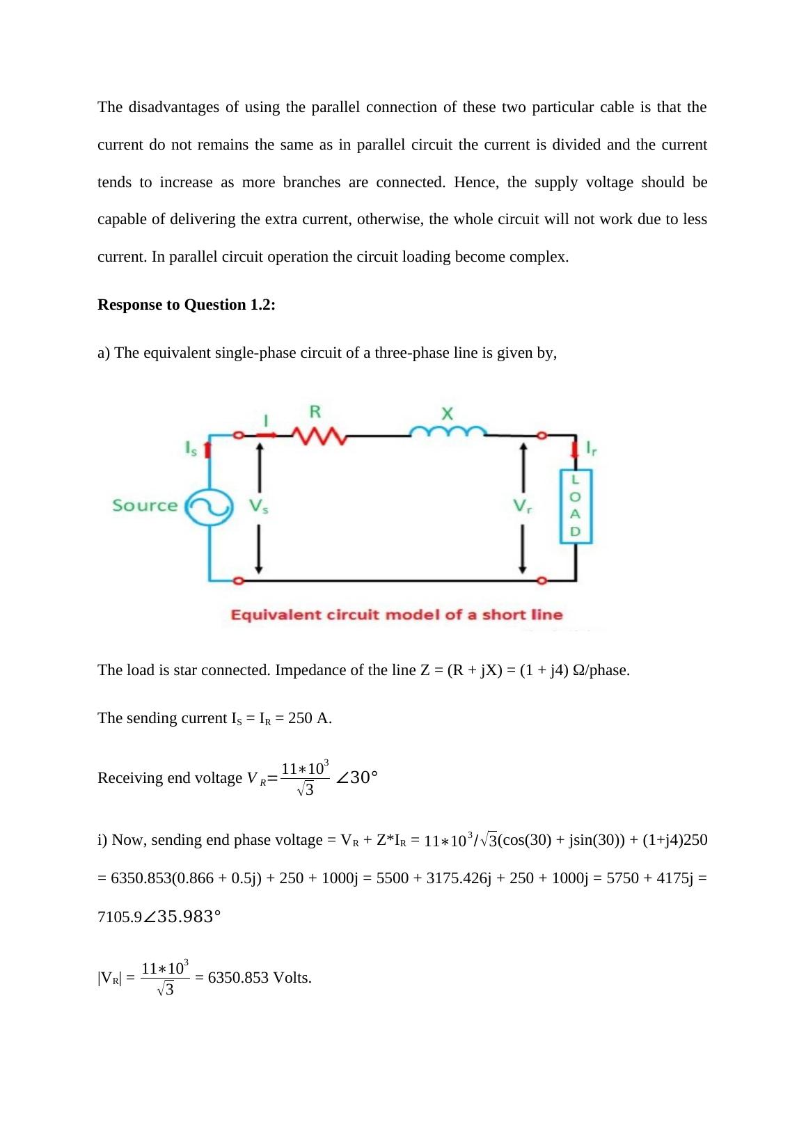 Calculation of Current, Resistance and Power Loss in Copper and