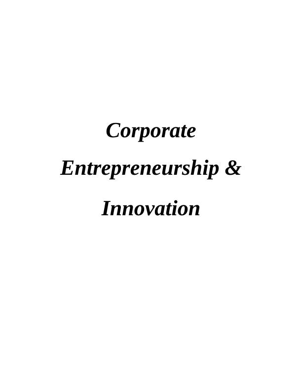 Corporate Entrepreneurship & Innovation_1