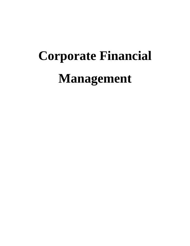 Corporate Financial Management: Diversification, Valuation, Investment ...