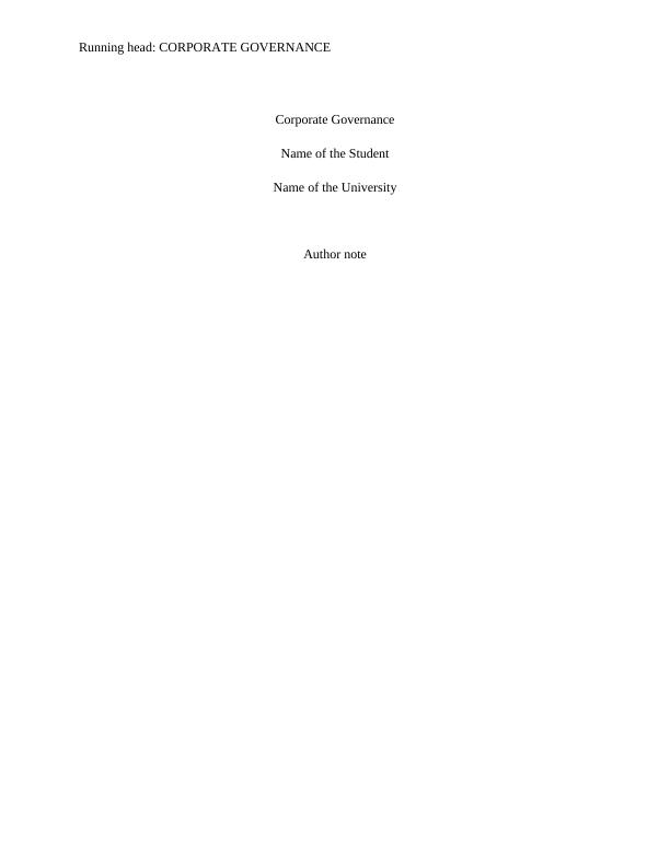 Corporate Governance: Aspects, Disclosures, and Challenges_1