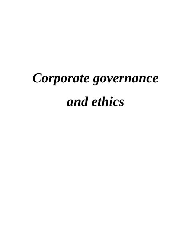 Corporate Governance and Ethics: Summary of Stewardship Theory and Key ...