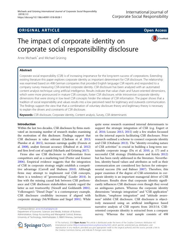 The impact of corporate identity on corporate social responsibility disclosure_1