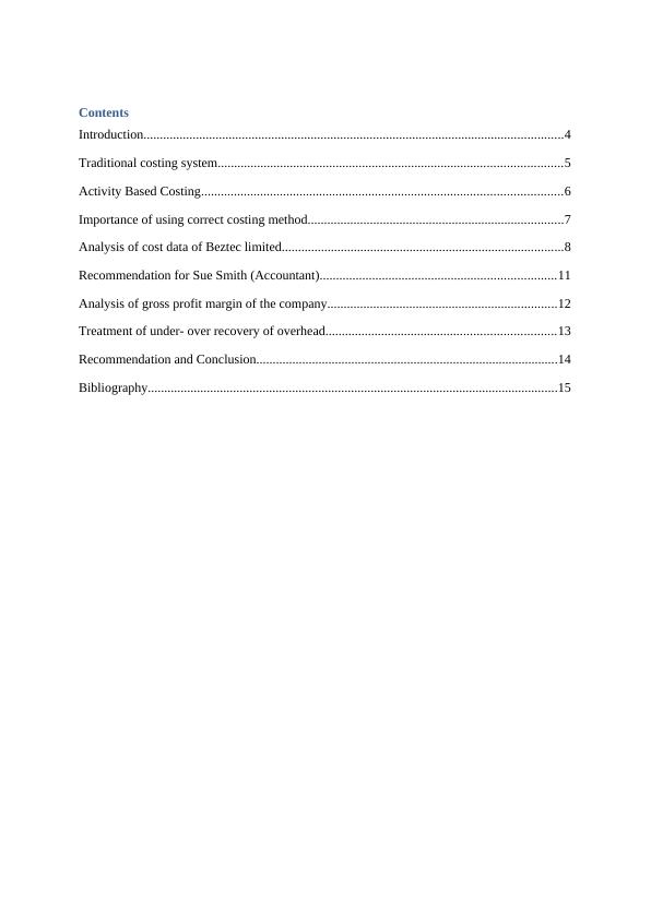 Cost Allocation Methods: Traditional vs Activity Based Costing | Desklib