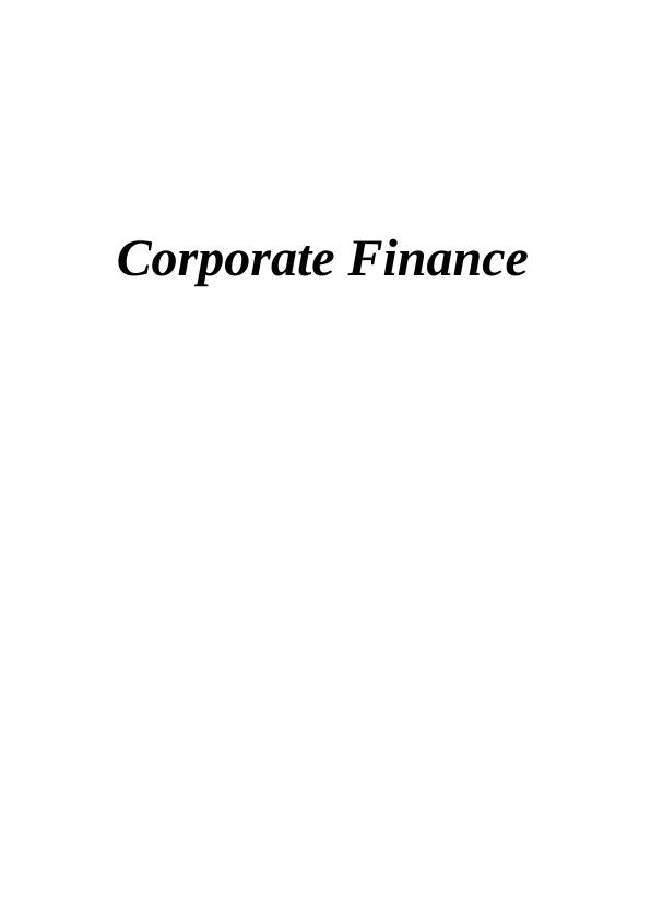 Cost Estimates and Quality Management Plan for Project Management and Corporate Finance_1