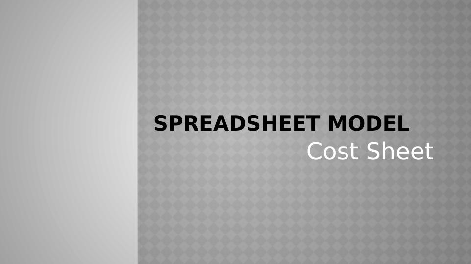 Cost Sheet for Desklib - Direct Material, Direct Labor and Overhead Costs_1