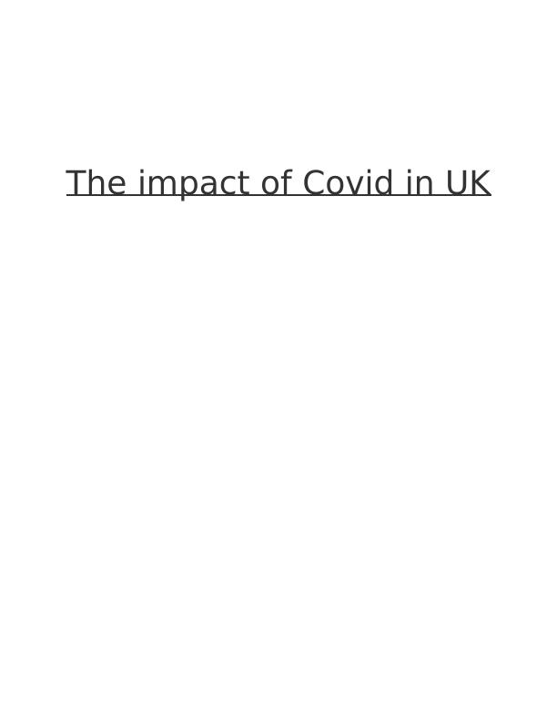 Impact of Covid-19 on Hospitality and Tourism Industry in UK_1