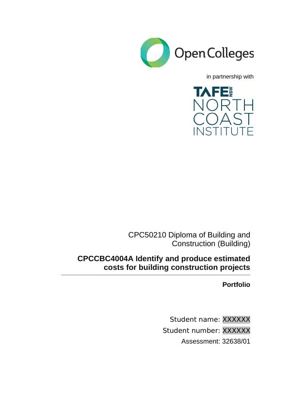 CPCCBC4004A Identify and Produce Estimated Costs for Building Construction Projects_1