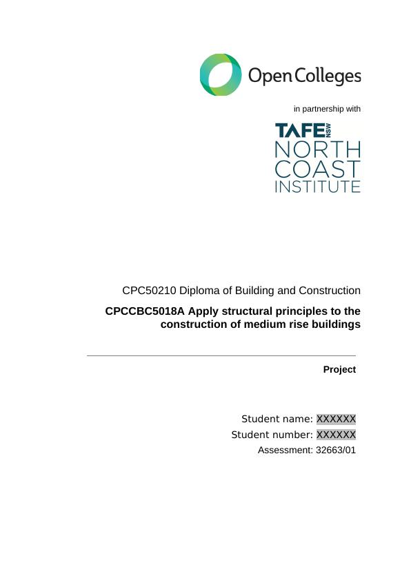 CPCCBC5018A Apply Structural Principles to Construction of Medium Rise Buildings_1