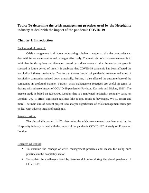 Crisis Management Practices in Hospitality Industry during COVID-19 Pandemic: A Case Study of Rosewood London_3