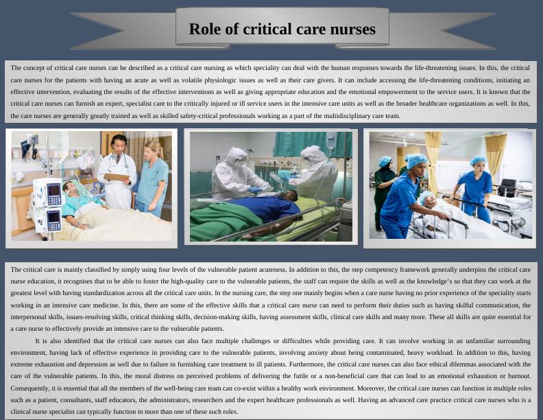 Role of Critical Care Nurses in Providing Intensive Care