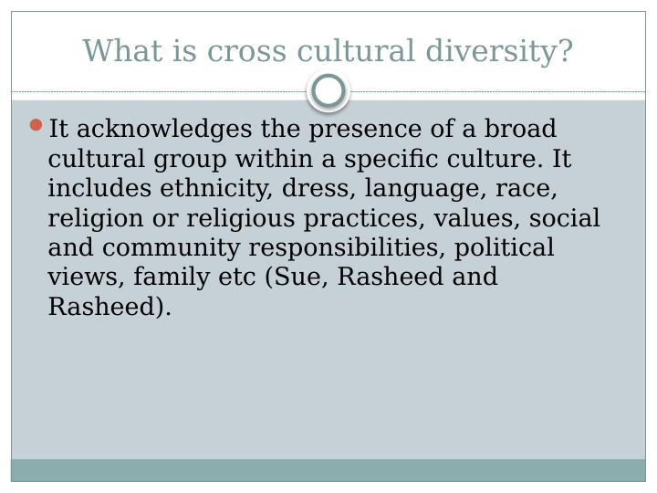Cross Cultural Diversity: Understanding, Impact, and Accommodation_2