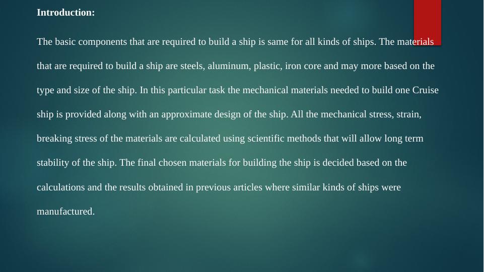 Materials and Design of a Cruise Ship: A Scientific Approach_2