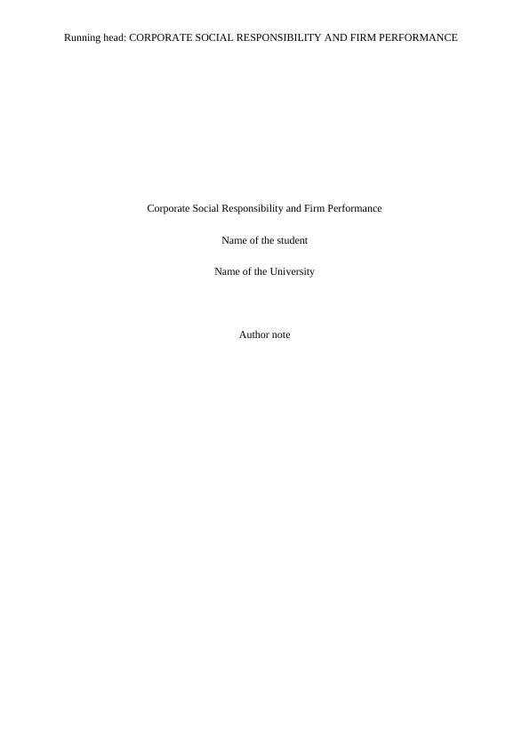 Corporate Social Responsibility and Firm Performance_1