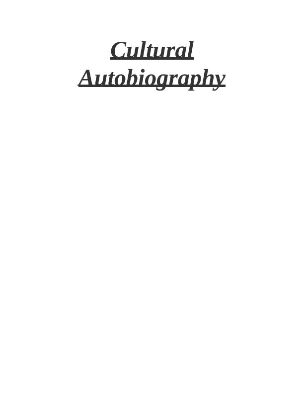 Cultural Autobiography: A Study of Brazilian and Romanian Culture_1