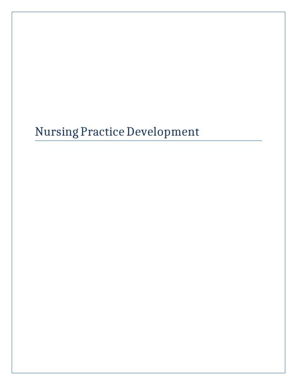 Nursing Practice Development: Use of Cultural Indicators for Quality Care