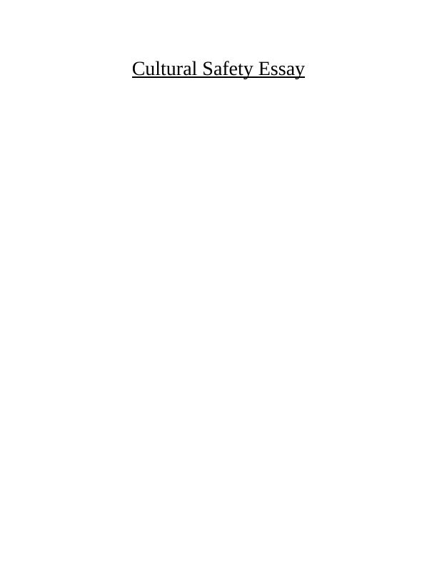 Cultural Safety And Racism In Australian Healthcare Desklib 9879