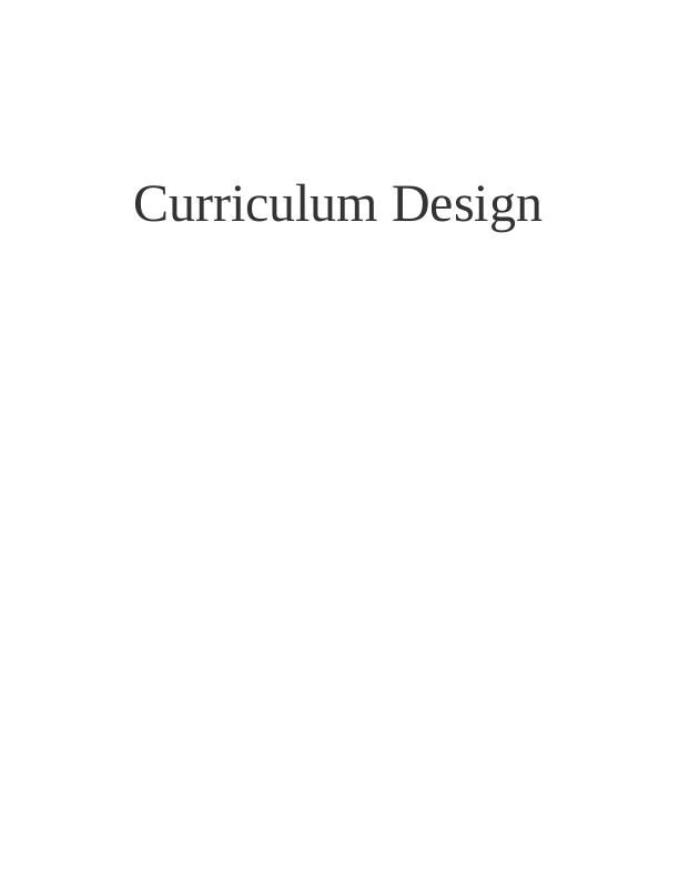 Curriculum Design: Approaches, Models, and Risk Management_1