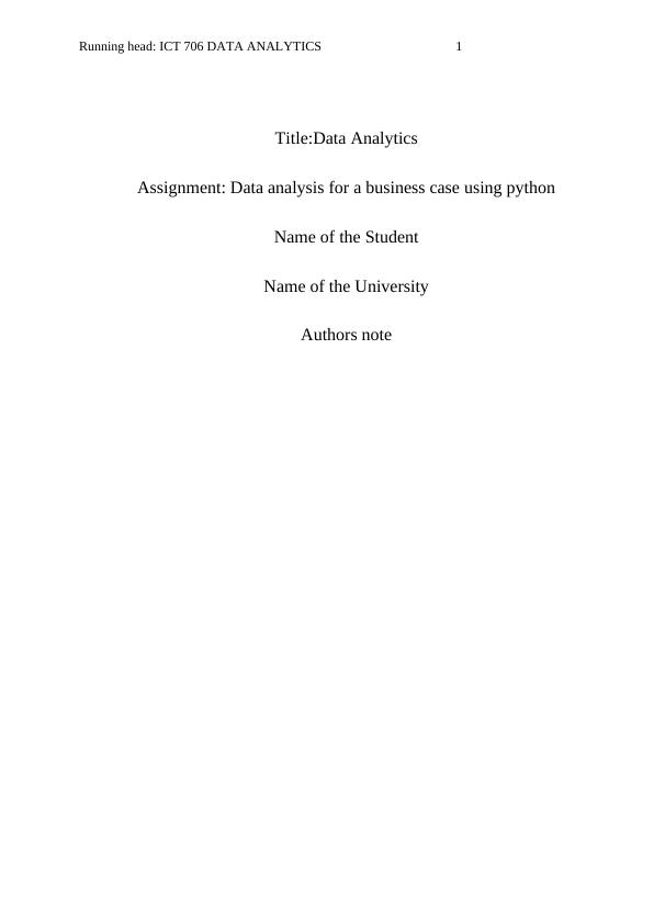 Data Analytics for Business Case using Python_1