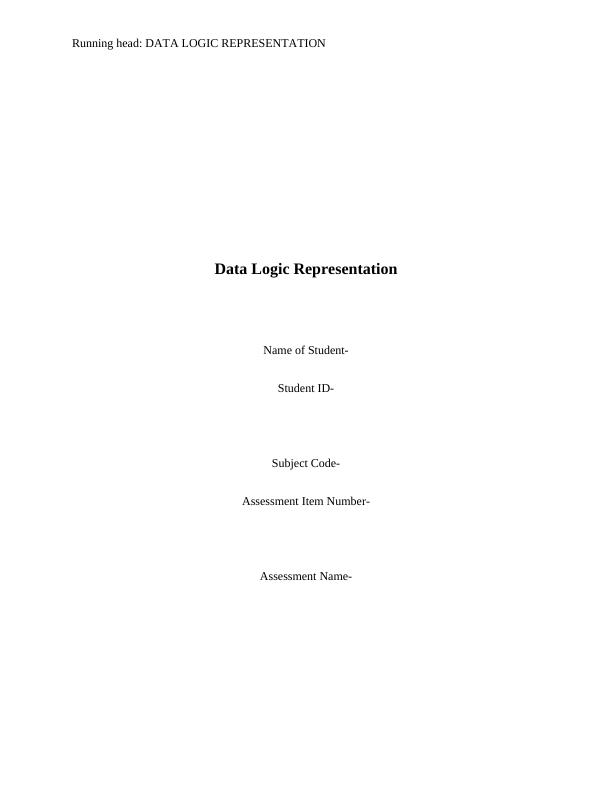 Data Logic Representation - Desklib_1